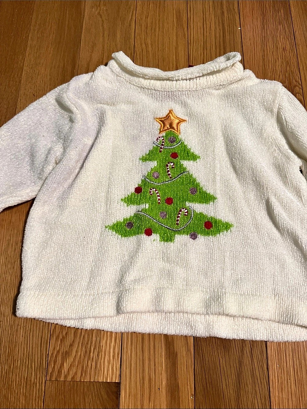 The Children's Place Girls Christmas Tree Sweater Size 2T